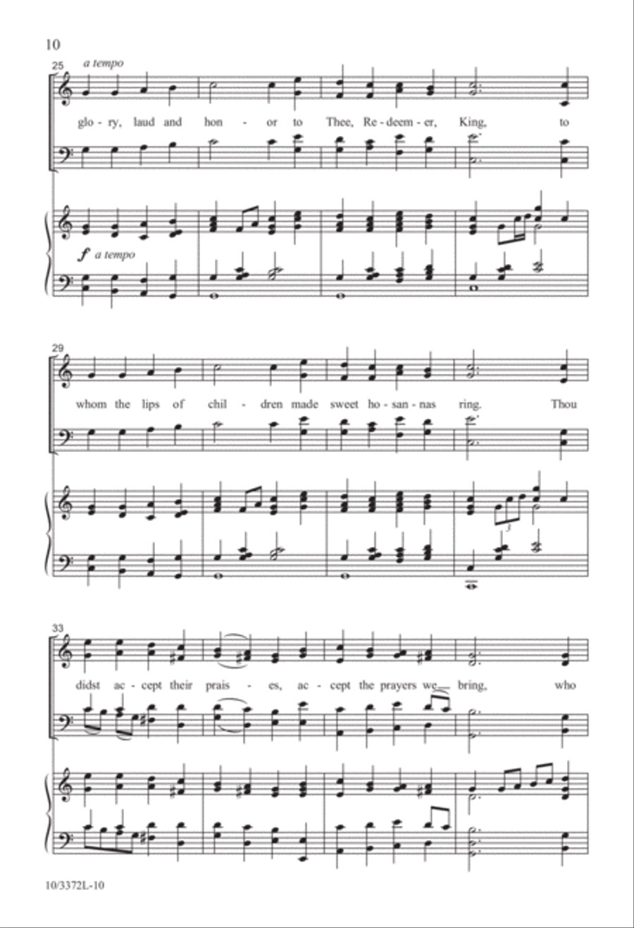 Hymns for Palm Sunday 4-Part scores gallery preview page 10