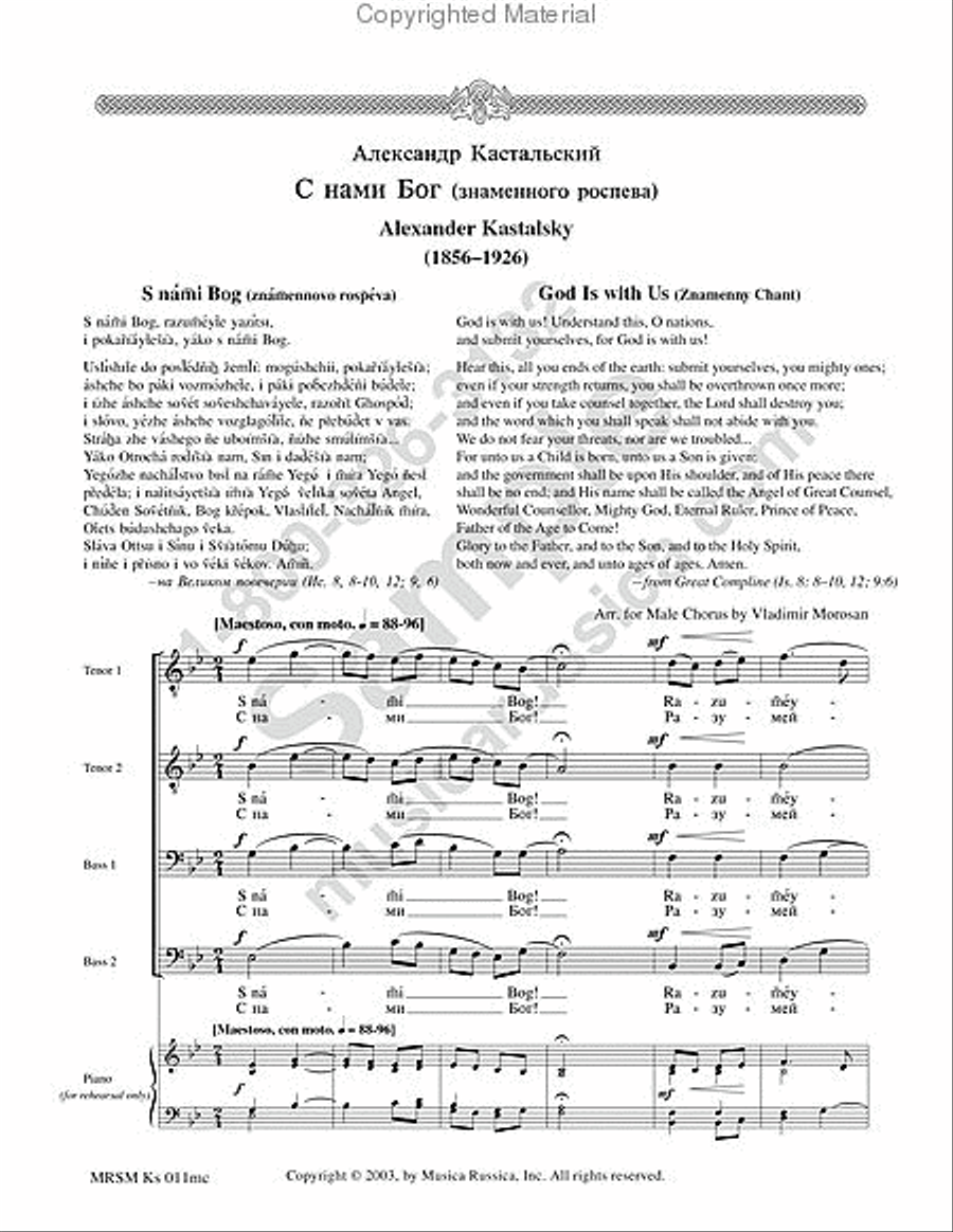 God is with us TTBB scores gallery preview page 2
