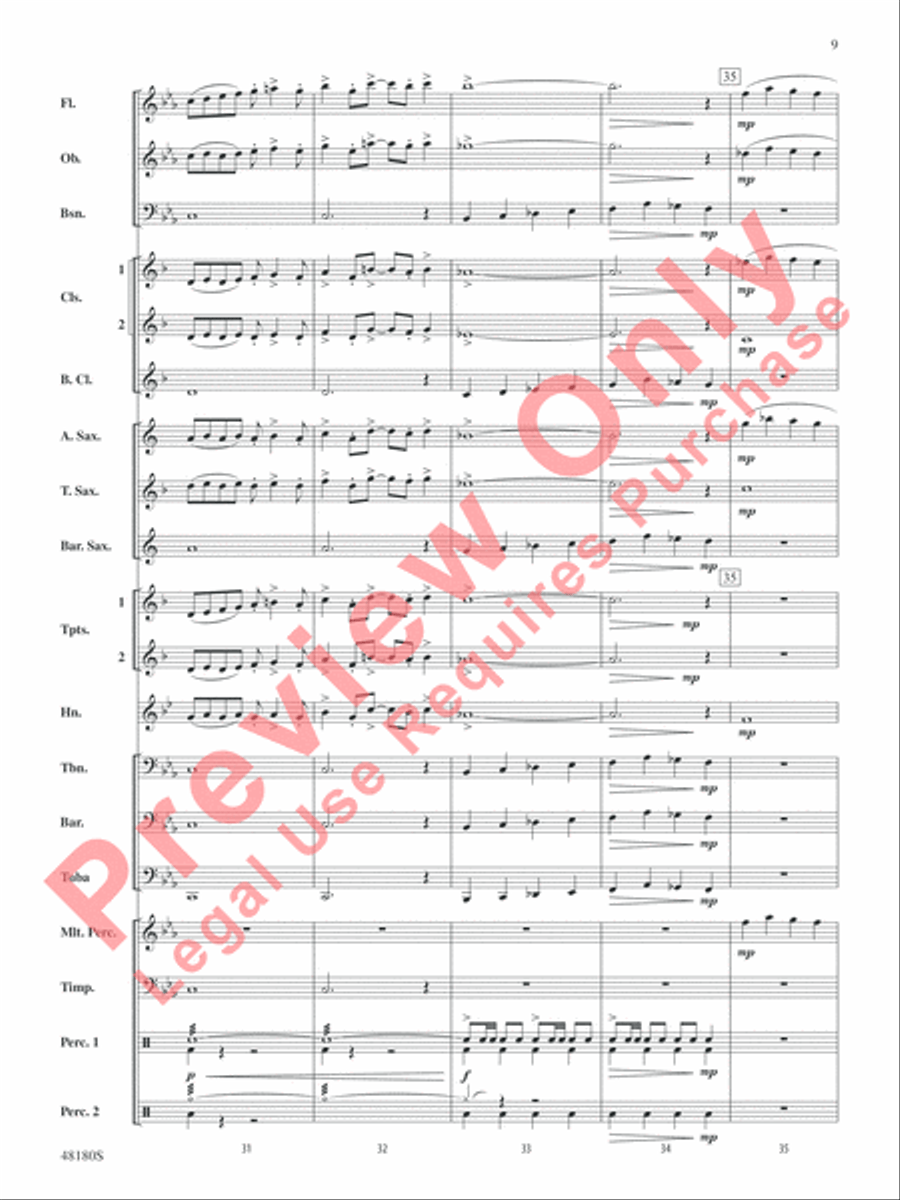 Astronomica Concert Band scores gallery preview page 10