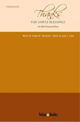 Book cover for Thanks for Simple Blessings - SATB