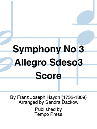 Book cover for Symphony No. 3 in G Major I. Allegro