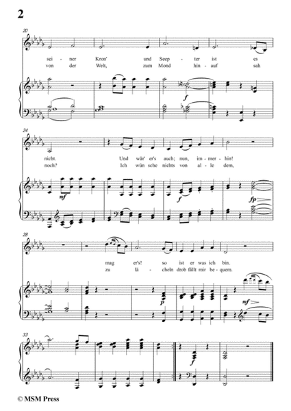 Schubert-Zufriedenheit(Contentment),D.501,in D flat Major,for Voice&Piano image number null