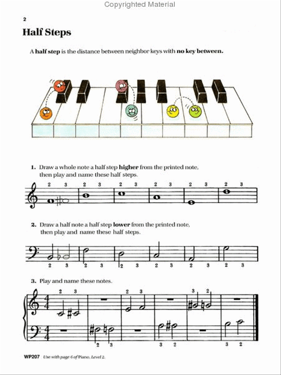 Bastien Piano Basics, Level 2, Theory Piano Method scores gallery preview page 3
