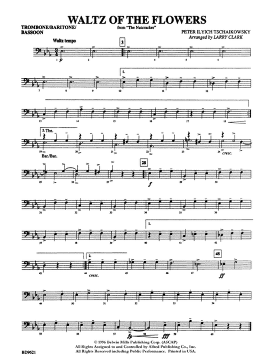 Waltz of the Flowers (from The Nutcracker Suite): 1st Trombone