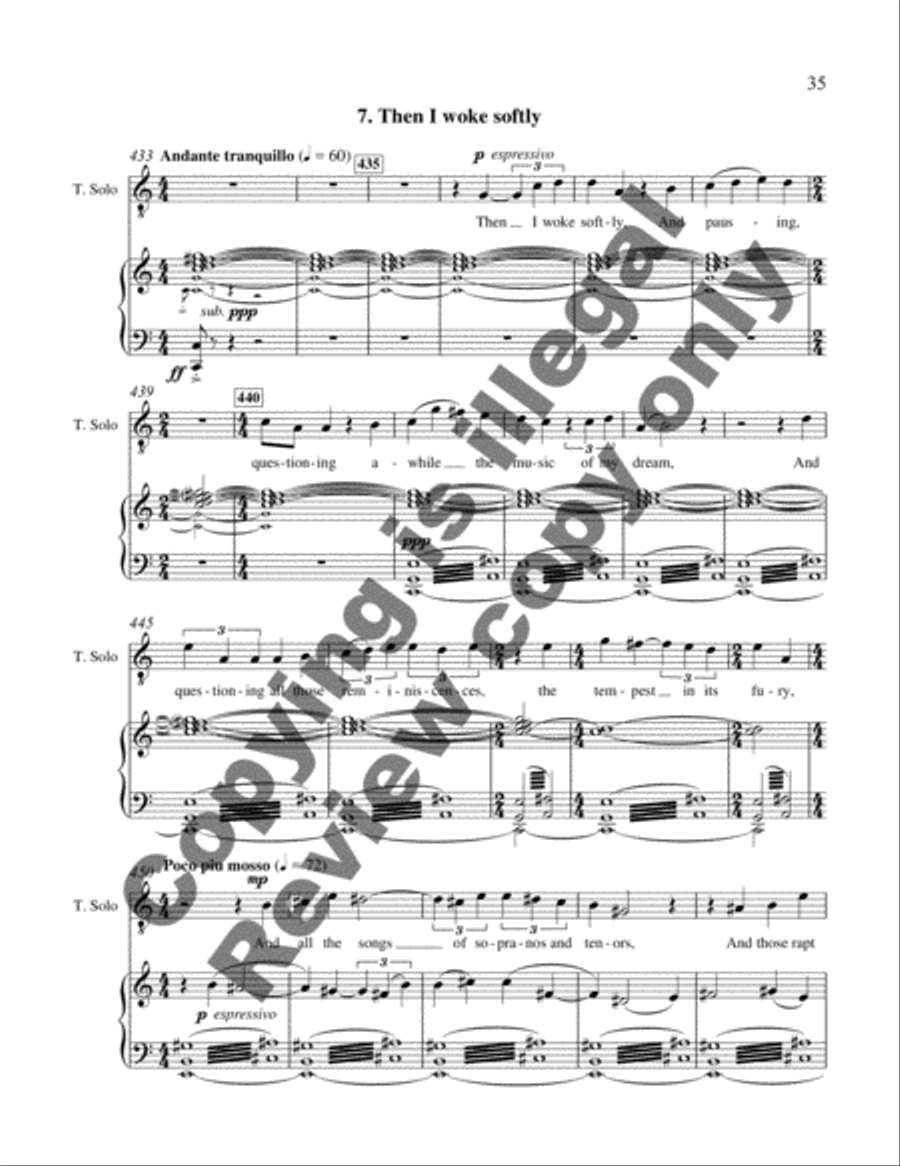 Proud Music of the Storm 4-Part scores gallery preview page 6