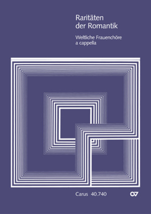 Book cover for Raritaten der Romantik III (weltliche Frauenchore)