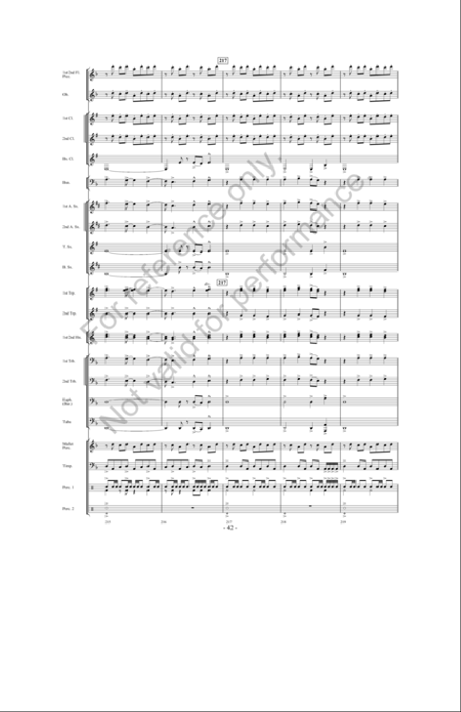 Zeus: King Of The Gods Concert Band scores gallery preview page 41