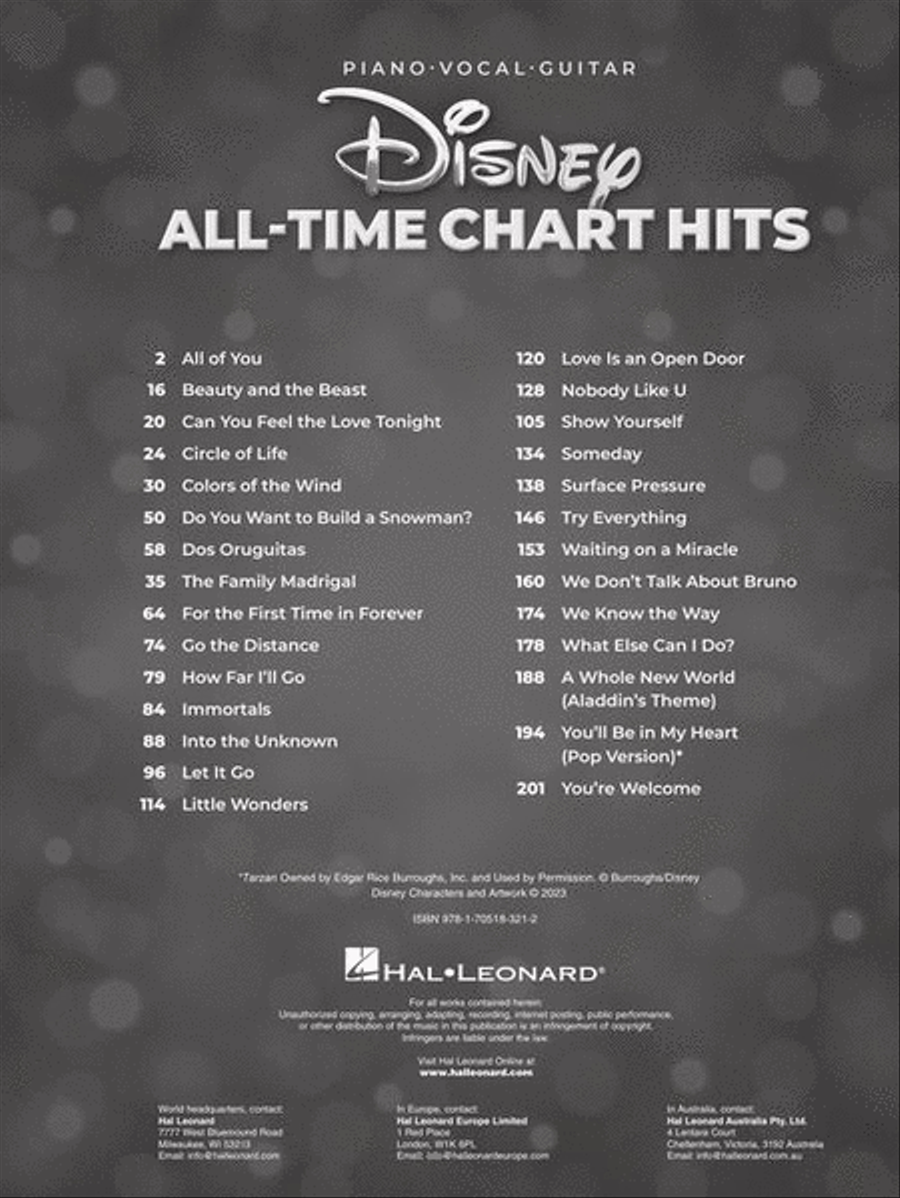 Disney All-Time Chart Hits