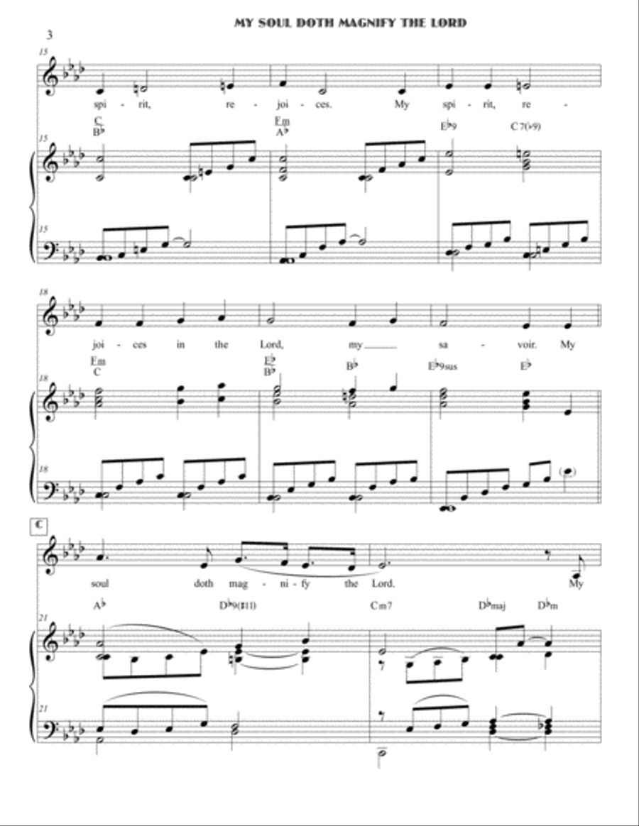 My Soul Doth Magnify the Lord (The Magnificat) Small Ensemble scores gallery preview page 3