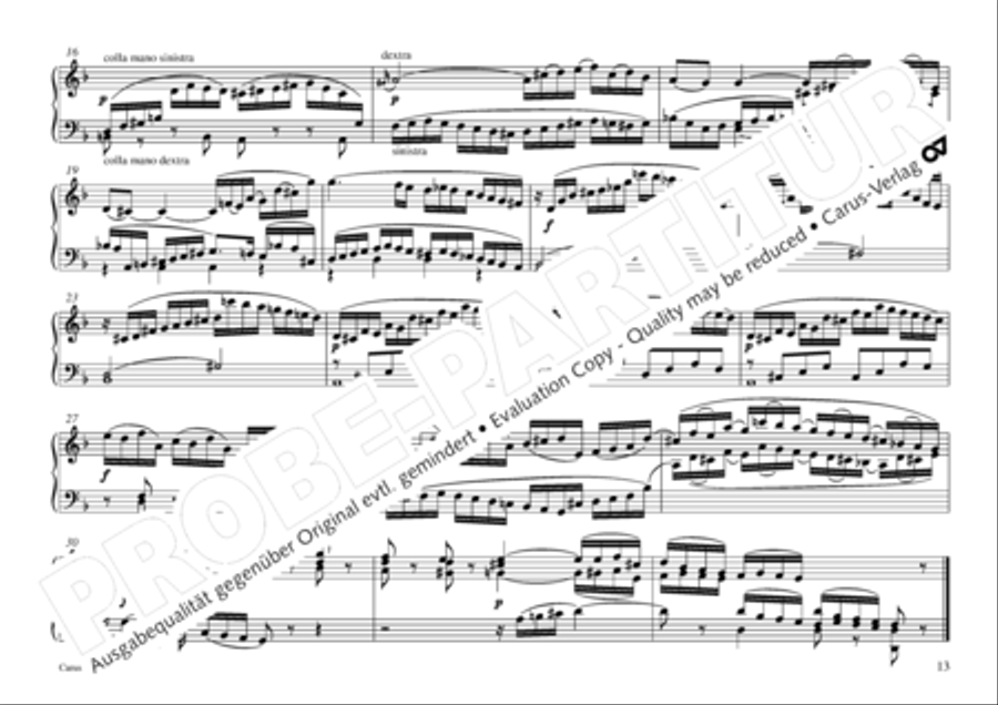 Vogler, 32 Preludes pour l' Orgue ou Pianoforte Piano scores gallery preview page 14