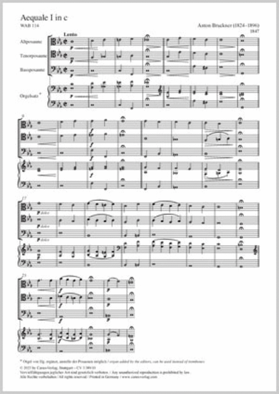 Aequale I Aequale I Trombone Trio scores gallery preview page 1