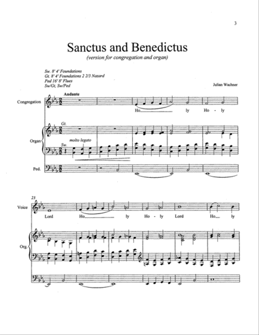 The Somerville Service (Communtion Service Mass) Choir scores gallery preview page 4