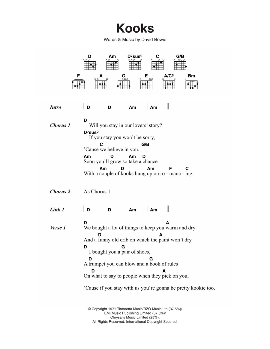 Kooks Acoustic Guitar scores gallery preview page 1