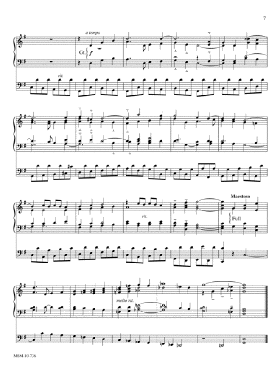 Prelude When in Our Music God Is Glorified Organ scores gallery preview page 4