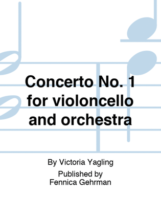 Book cover for Concerto No. 1 for violoncello and orchestra