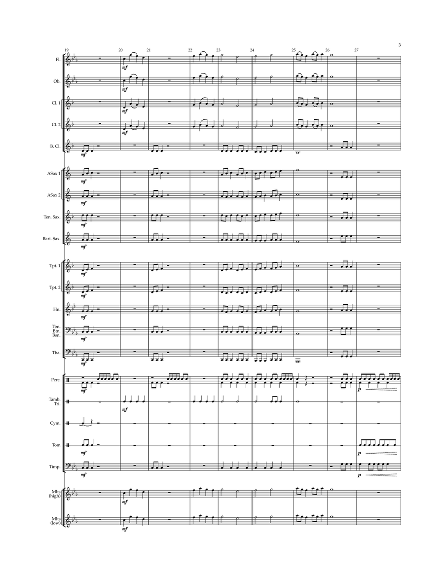 Guardian - for concert band Concert Band scores gallery preview page 6