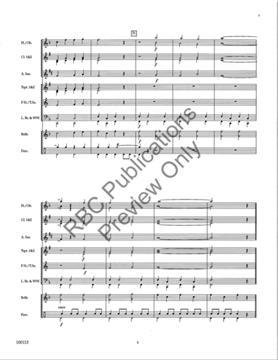 At A Country Chapel (Score) Concert Band scores gallery preview page 7