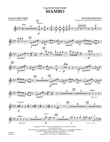 Mambo (from West Side Story) - Mallet Percussion by Leonard Bernstein Concert Band - Digital Sheet Music