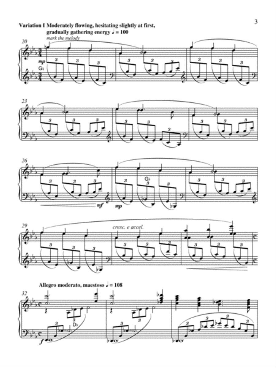 Marian Variations Harp scores gallery preview page 3