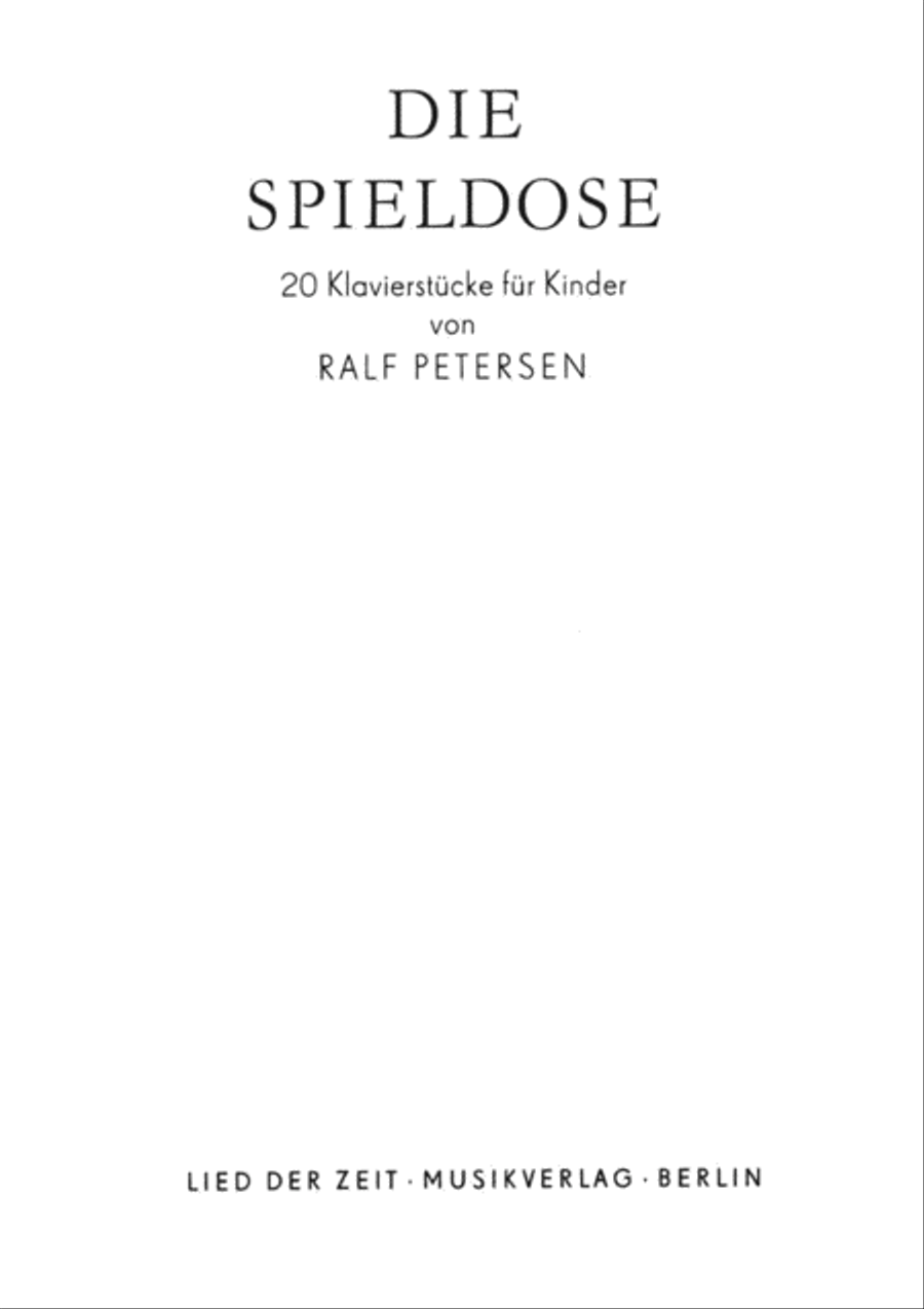 Die Spieldose Piano Solo scores gallery preview page 3