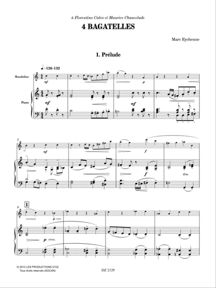 4 Bagatelles 4 Bagatelles Piano Accompaniment scores gallery preview page 3