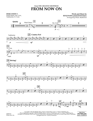 From Now On (from The Greatest Showman) (arr. Paul Murtha) - Percussion 2
