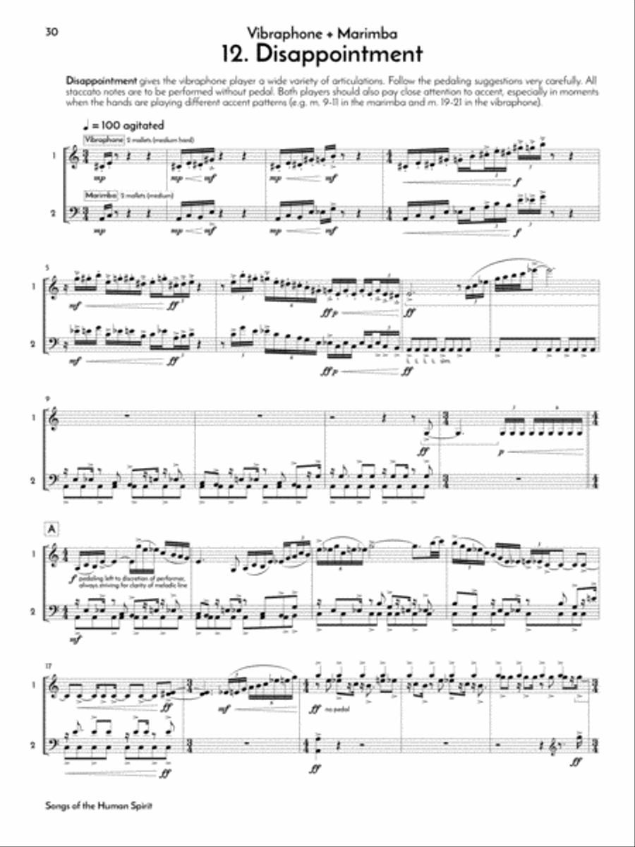Songs of the Human Spirit Marimba scores gallery preview page 13