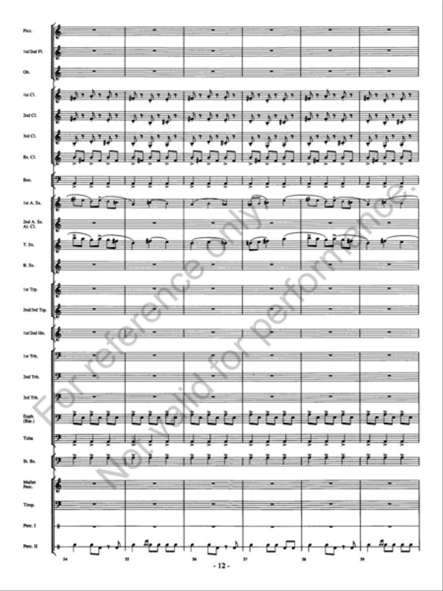 Agua's Whelm Concert Band scores gallery preview page 13