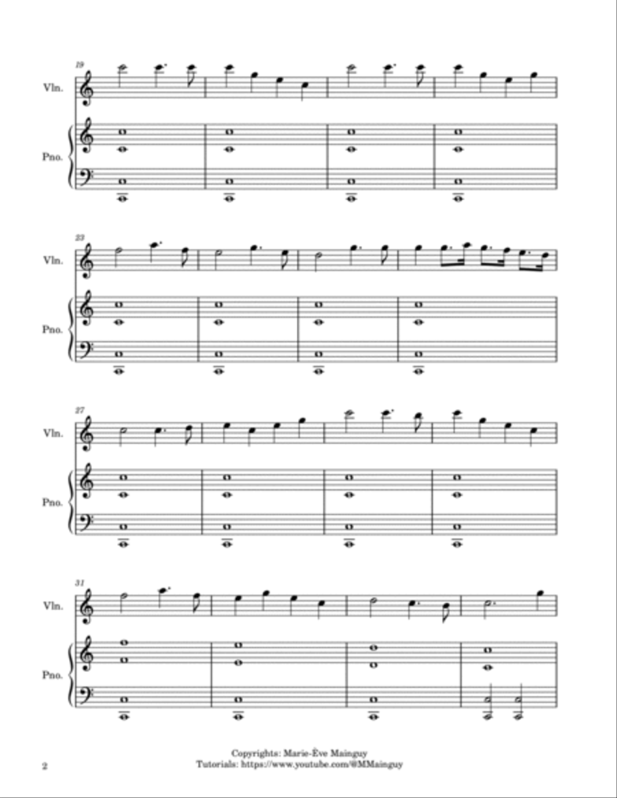 Scotland The Brave Violin Solo scores gallery preview page 2
