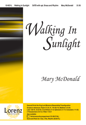 Book cover for Walking In Sunlight