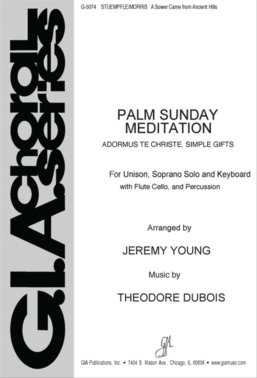 Palm Sunday Meditation Unison Choir scores gallery preview page 1