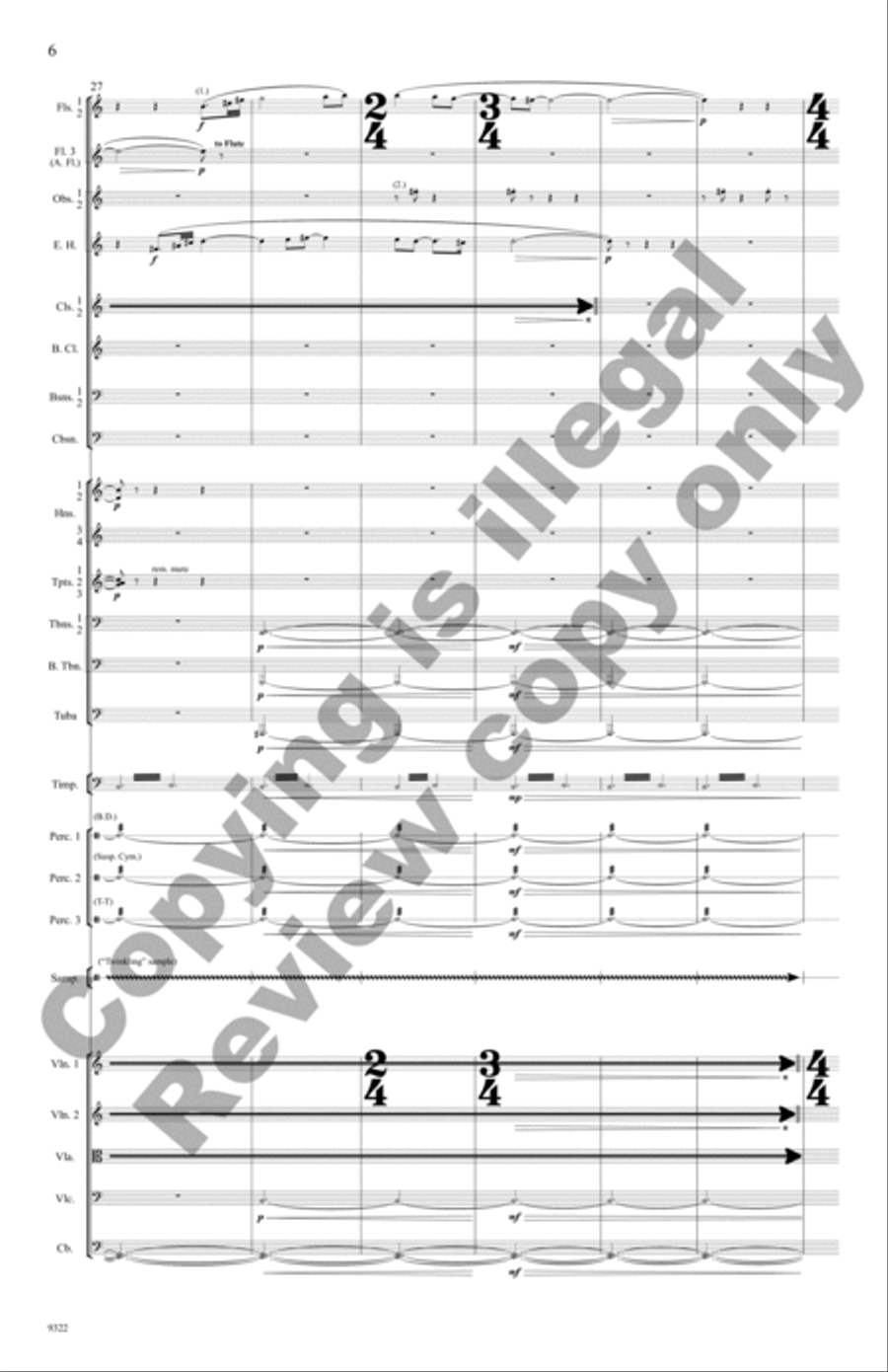Voyager 130 (Additional Full Score) Full Orchestra scores gallery preview page 7