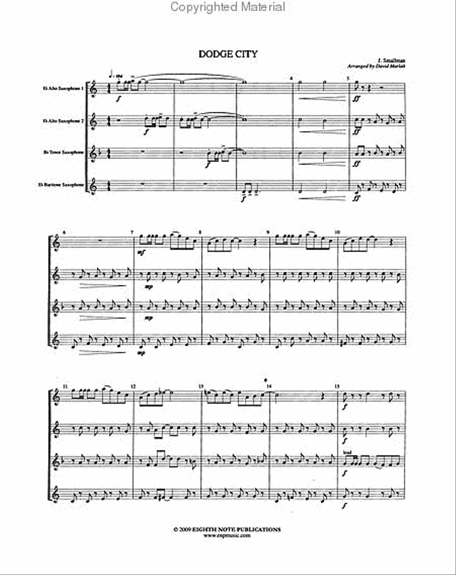 Dodge City Dodge City Small Ensemble scores gallery preview page 2