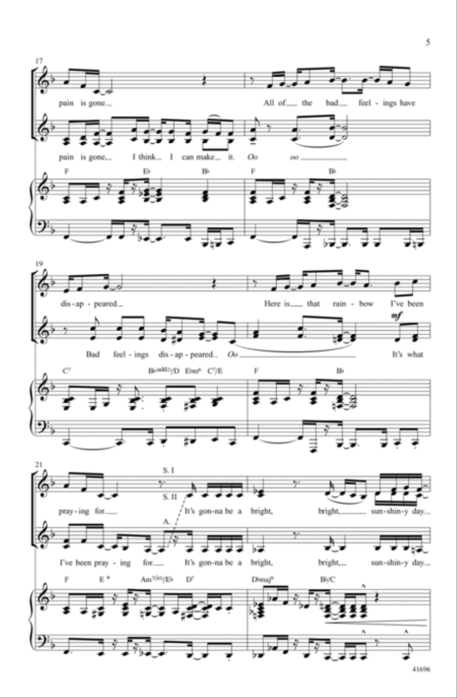 I Can See Clearly Now Choir scores gallery preview page 4