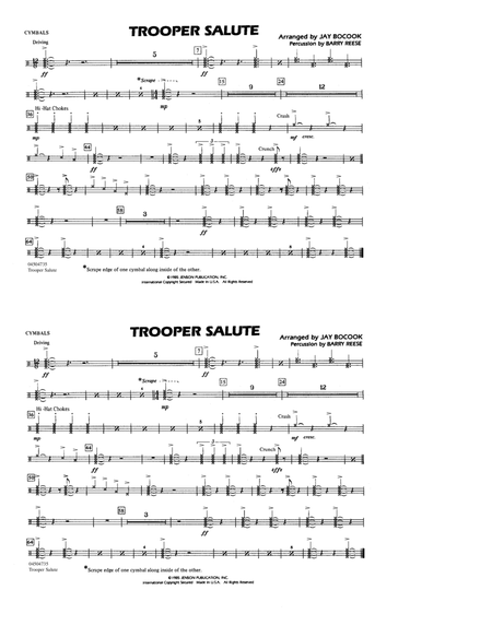 Trooper Salute - Cymbals