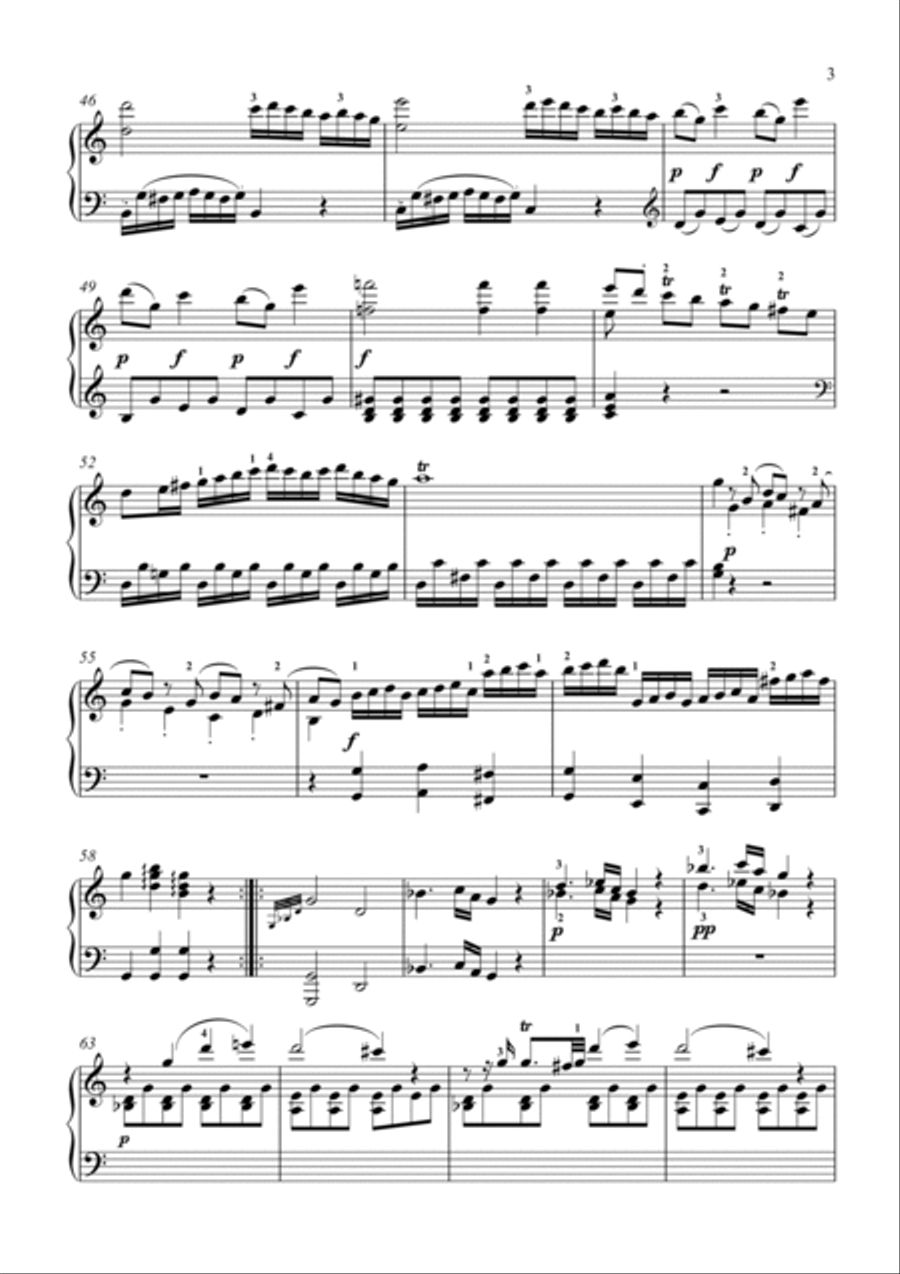 Mozart-Piano Sonata No.7 in C major, K.309 Piano Solo scores gallery preview page 4
