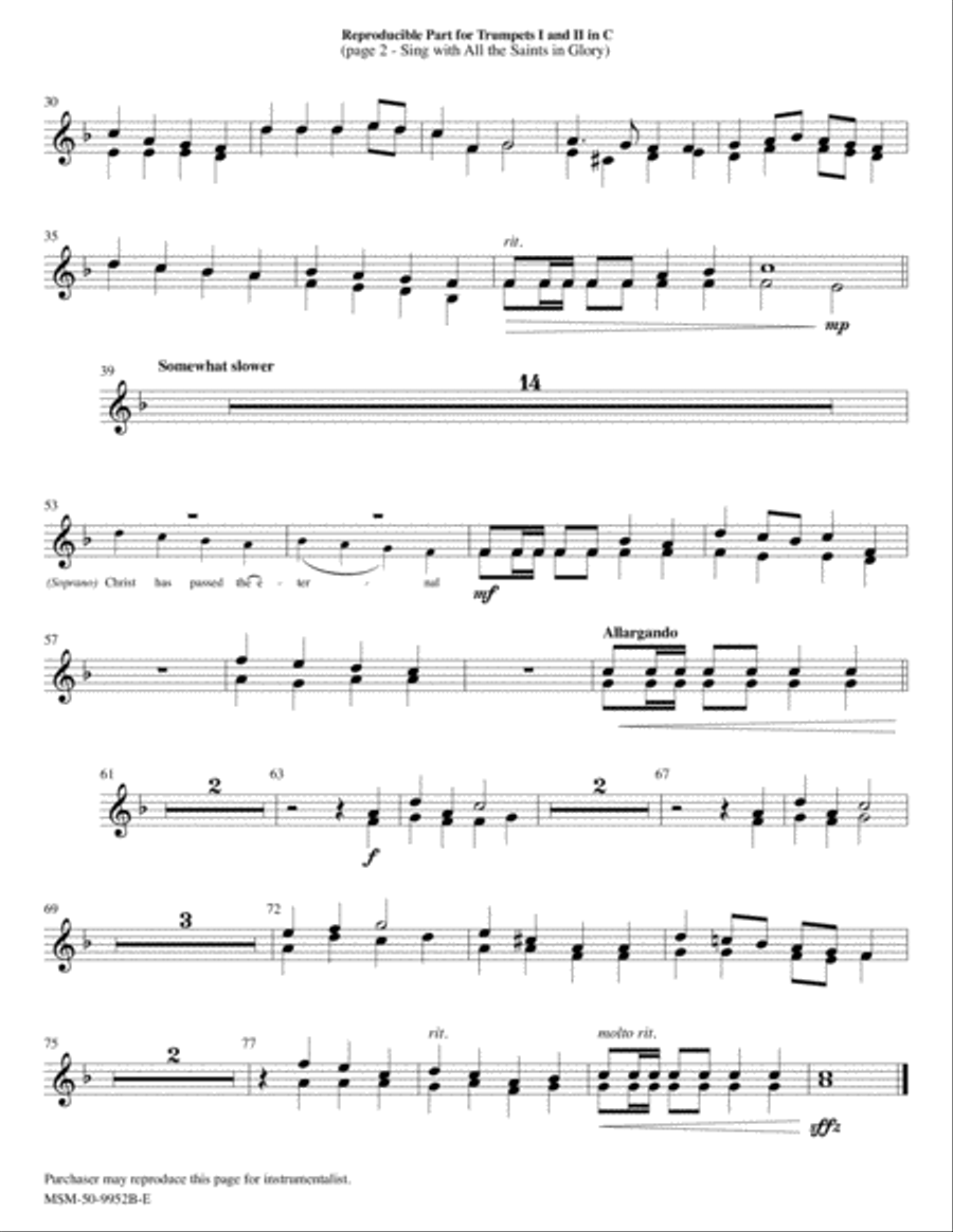 Sing with All the Saints In Glory Choir scores gallery preview page 4