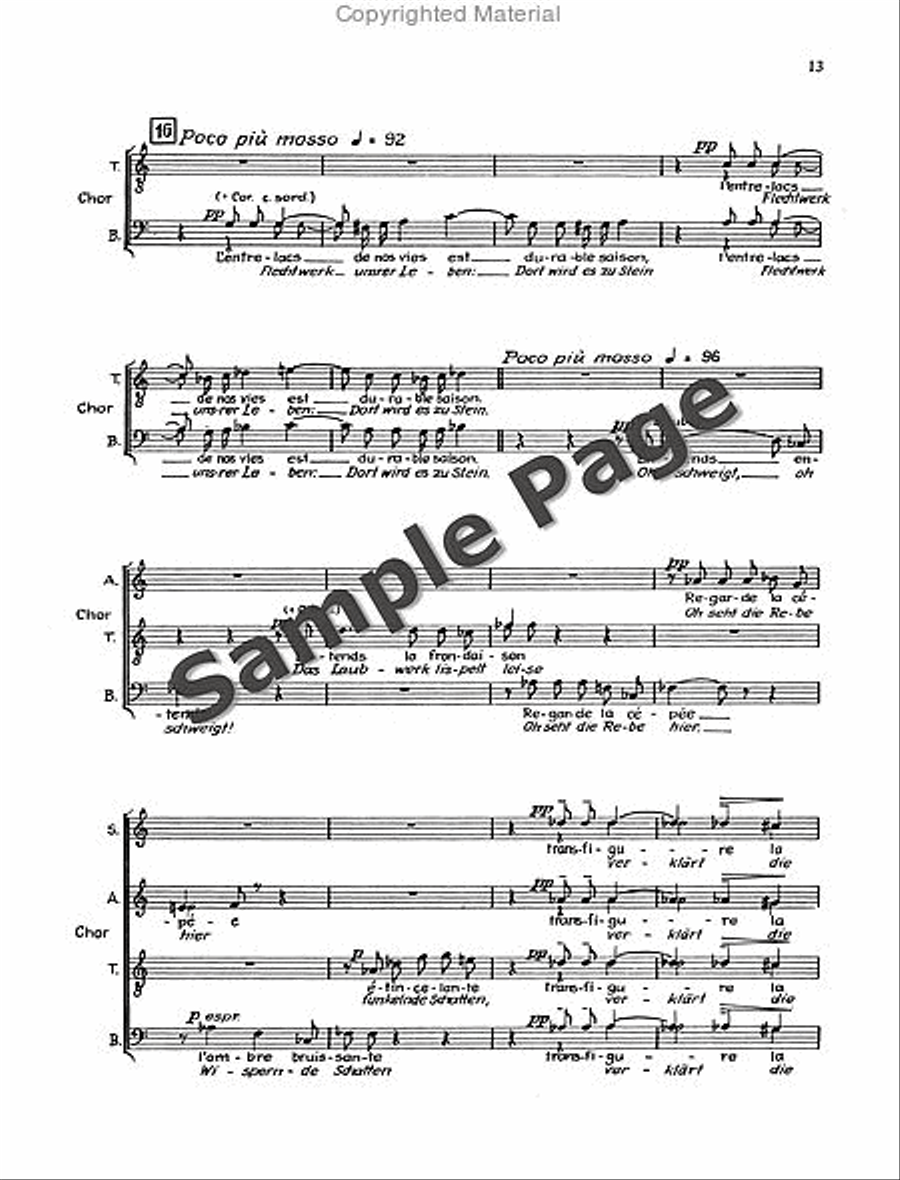 Sutermeister H Ecclesia Kantate (1972/73) 4-Part scores gallery preview page 14