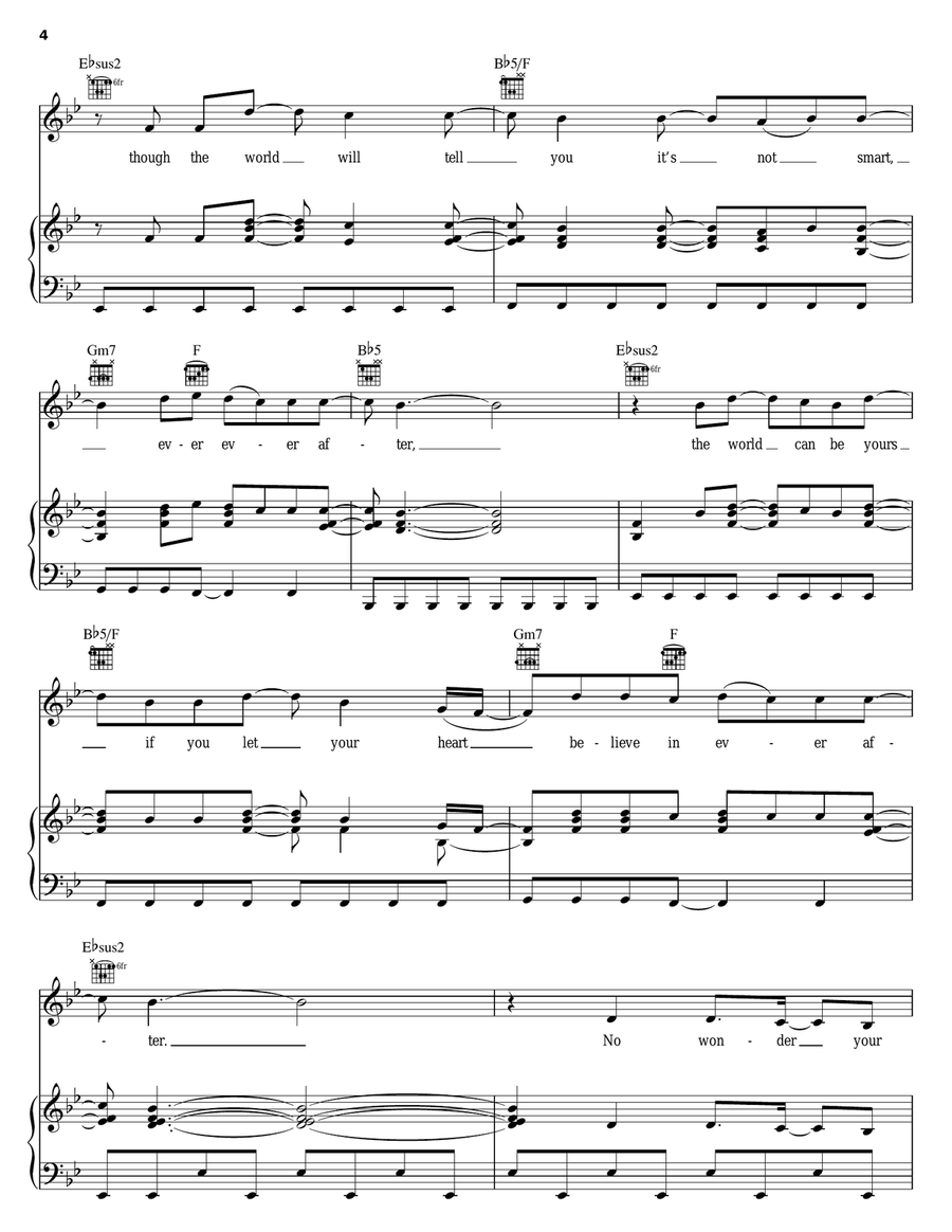 Ever Ever After Piano, Vocal, Guitar scores gallery preview page 4