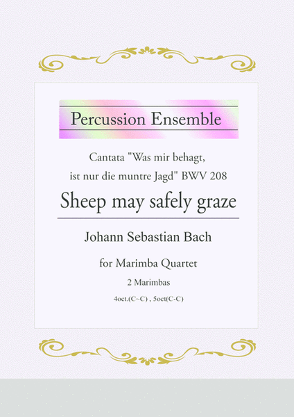 "Sheep may safely graze" from Cantata "Was mir behagt, ist nur die muntre Jagd" BWV 208 image number null