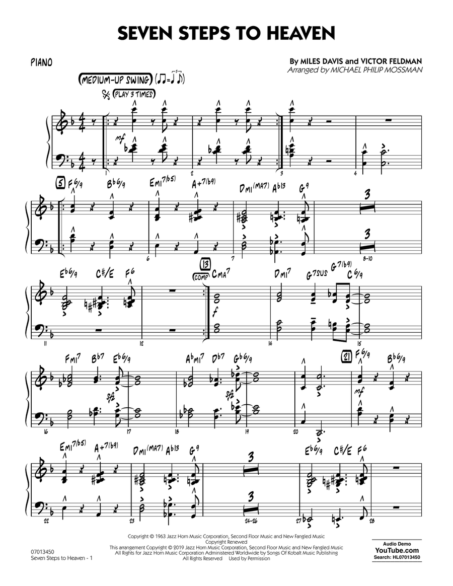 Seven Steps to Heaven (arr. Michael Philip Mossman) - Piano