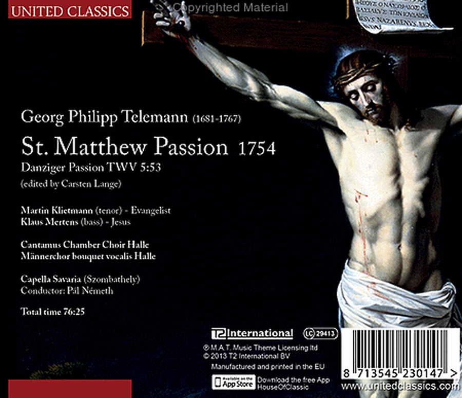St. Matthew Passion 1754 Danz