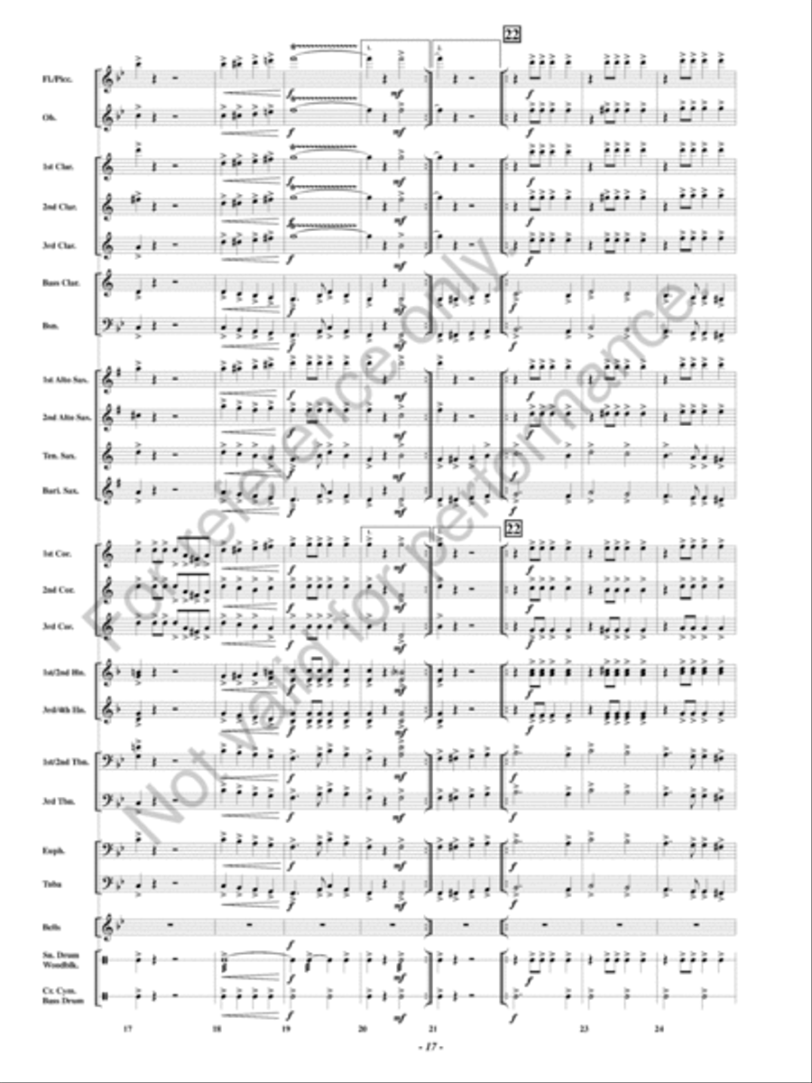 The Huntress Concert Band scores gallery preview page 18