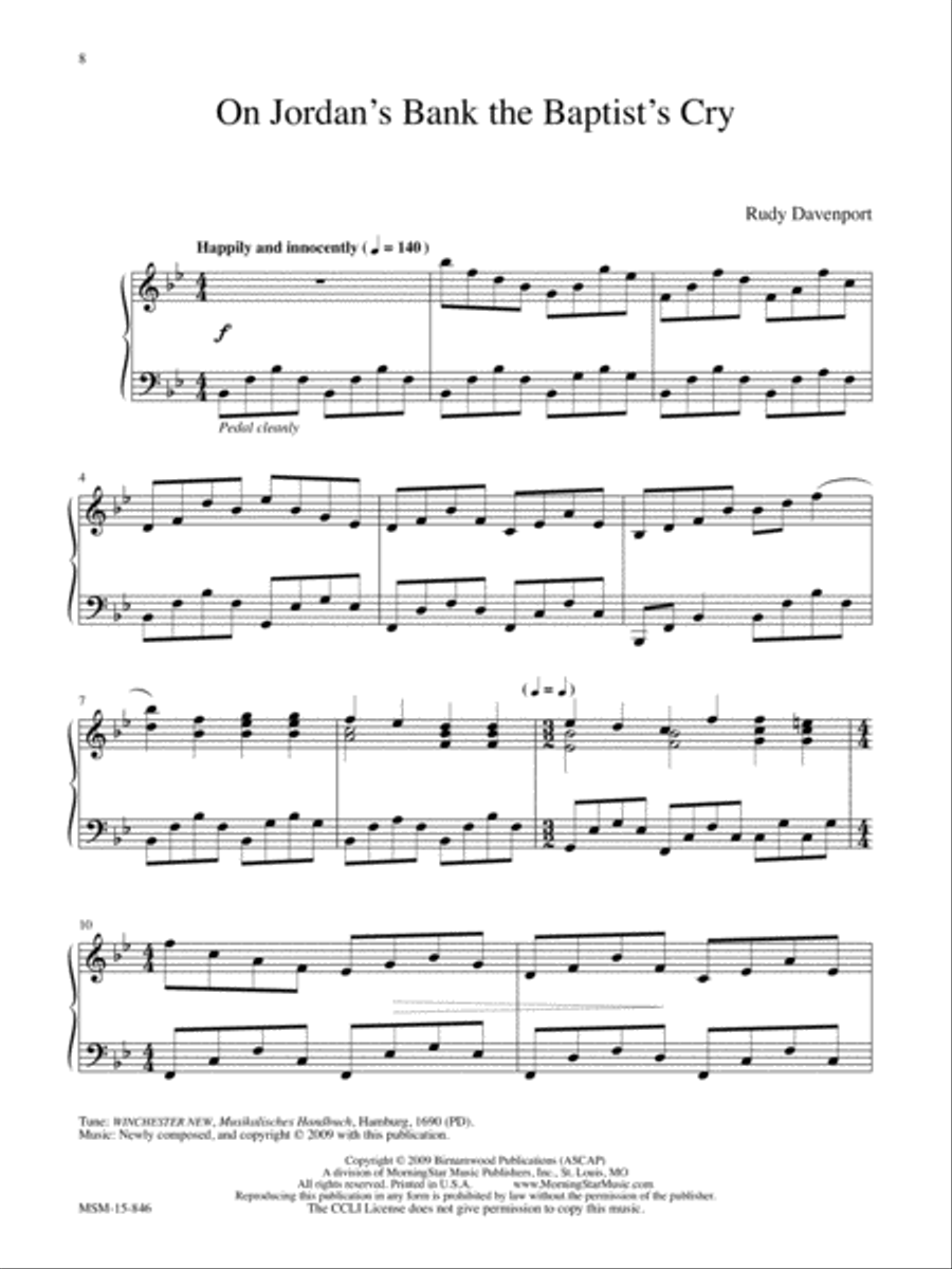 Advent and Christmas Wonder, Set 3 Easy Piano scores gallery preview page 4