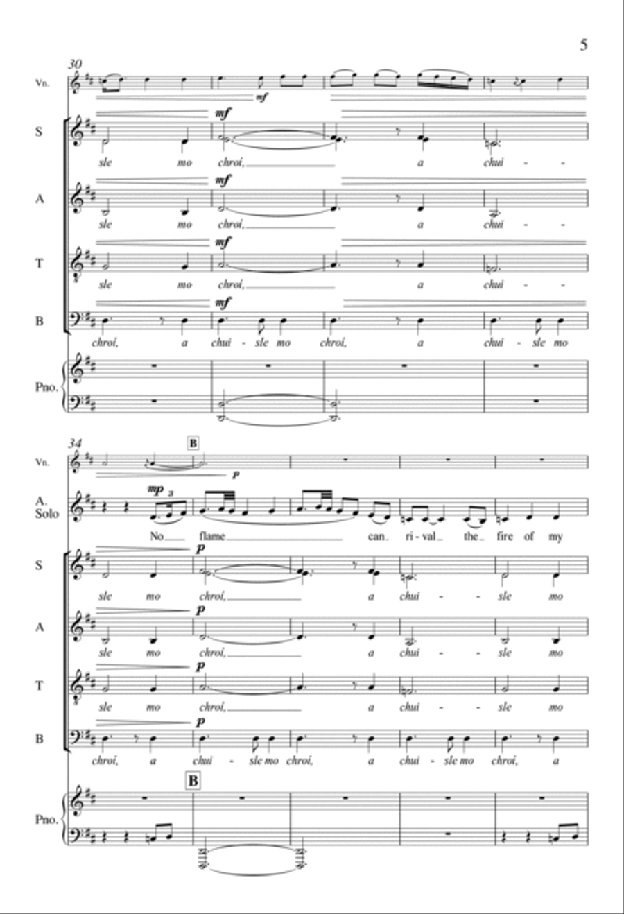 O Pulse of My Heart (A Chuisle Mo Chroí) Divisi scores gallery preview page 4