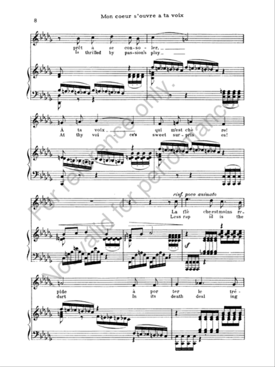 Mon coeur s'ouvre a ta voix Concert Band scores gallery preview page 8