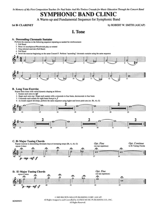 Symphonic Band Clinic: 1st B-flat Clarinet