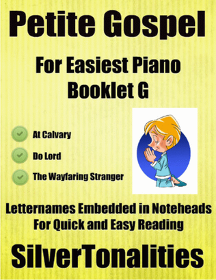 Book cover for Petite Gospel for Easiest Piano Booklet G