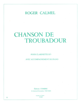 Book cover for Chanson de troubadour