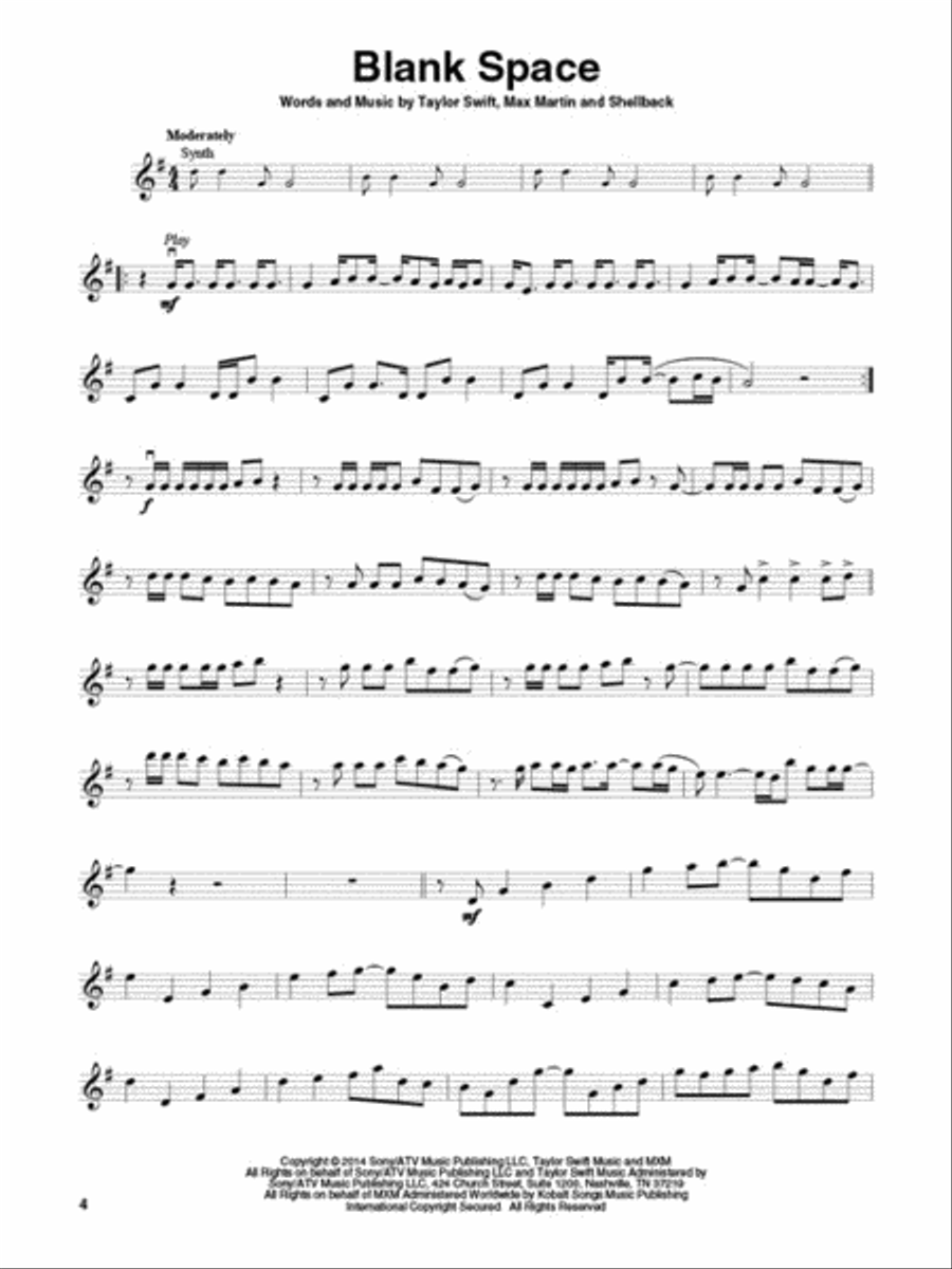 Taylor Swift – Updated Edition Violin scores gallery preview page 3